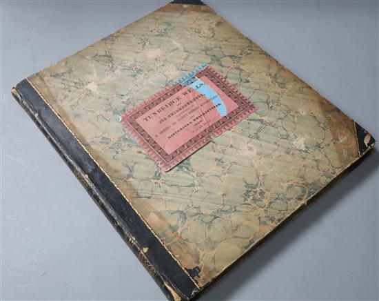 TUNBRIDGE WELLS: Amsinck, Paul - Tunbridge Wells and its Neighbourhood, 4to, half calf, with 31 plates etched by Letitia Byrne,